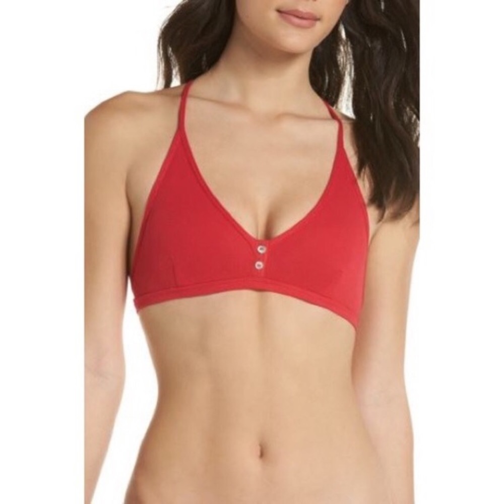 Free People Intimately FP Red Ribbed Bralette - Picture 4 of 8